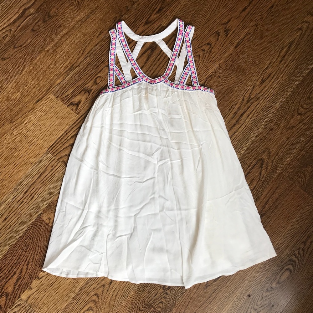 White Dress with Embroidery